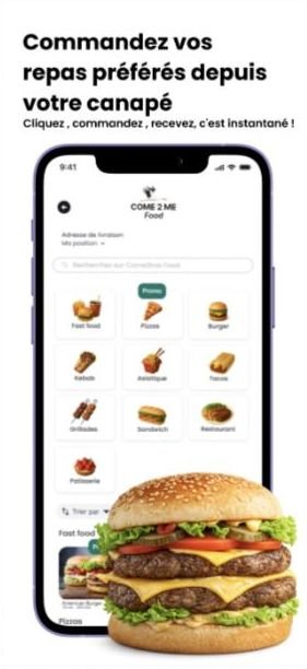 Come2Me — livraison de repas
