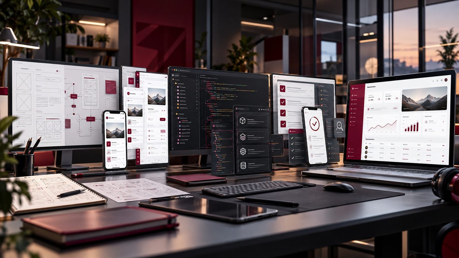 Du croquis au produit : maquettes, code, application mobile et tableau de bord conçus sur mesure
